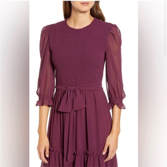 Rachel Parcell Smocked Ruffle Dress large - Picture 3 of 12